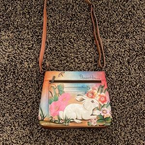 Anuschka- Hand Painted Bunny Purse